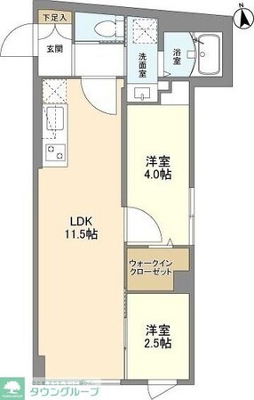 ウェルスクエア学芸大学IIの物件間取画像